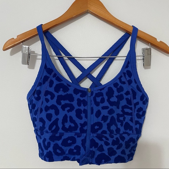 Balance Athletica • blue water panther revive bra sz S - Picture 5 of 7